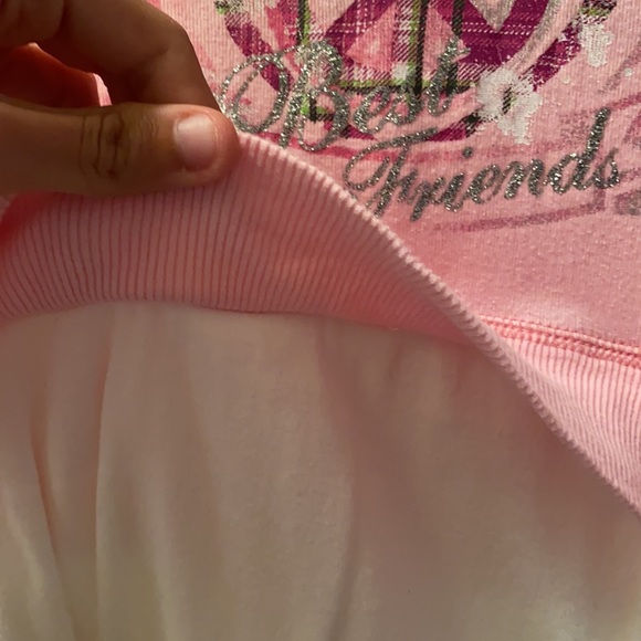 Justice Cropped Hoodie with attached undershirt - Picture 3 of 10